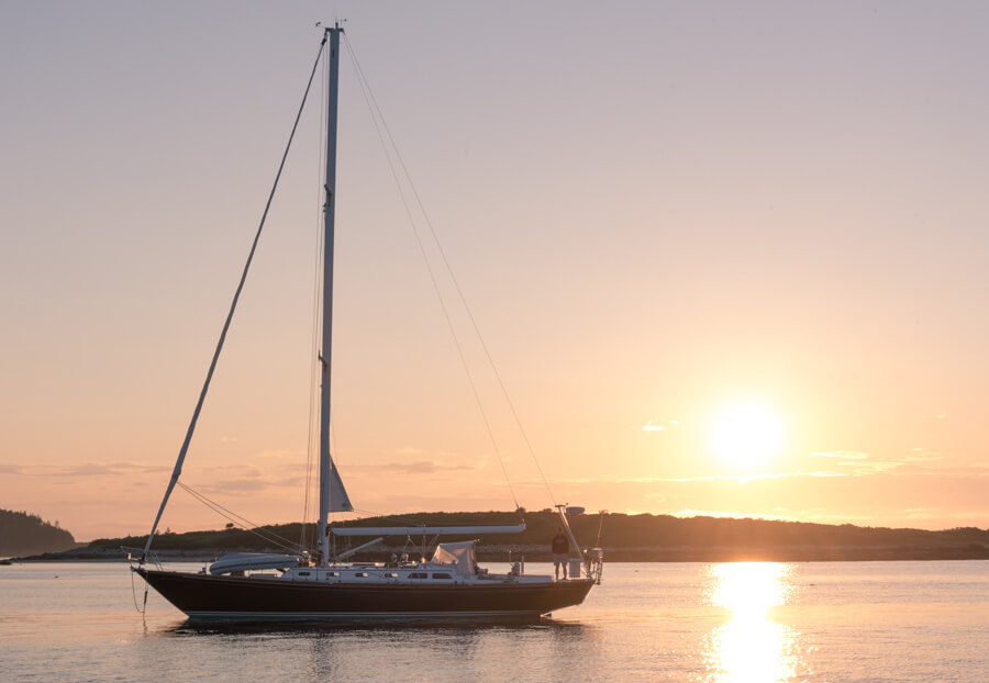 Burnt Island sailboat, Maine