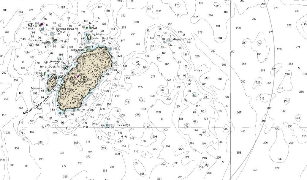 Monhegan, Maine chart